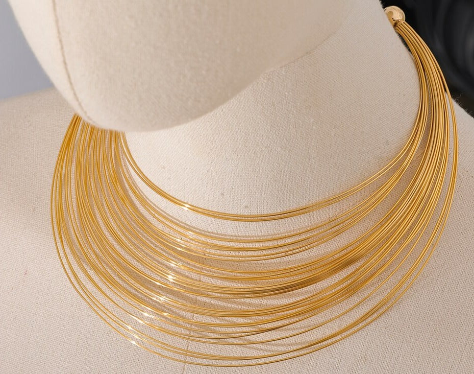 Exquisite Metal Wire Choker