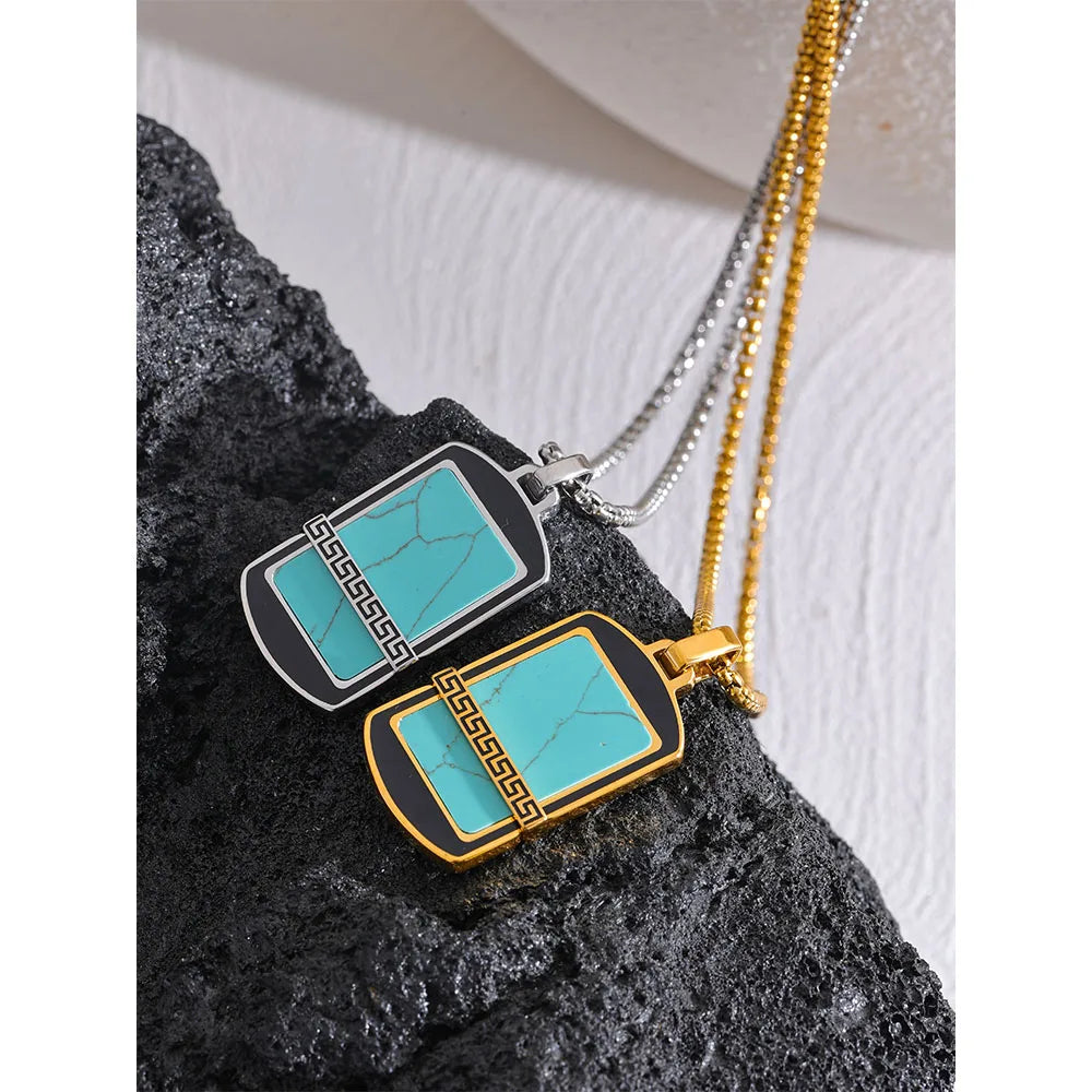 Men's Turquoise Stone Pendant