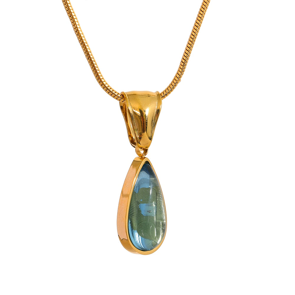 Crystal Water Drop Pendant