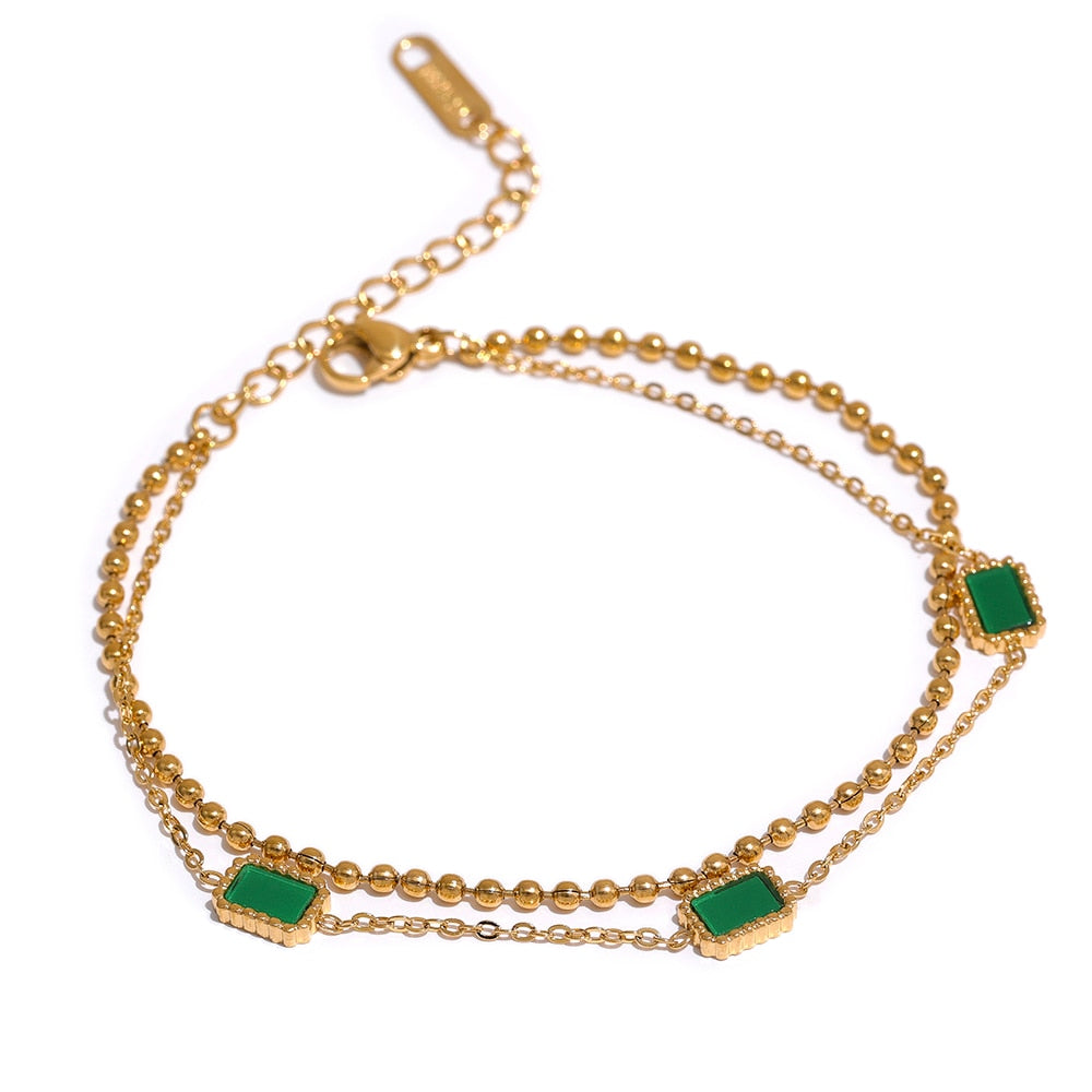 Square Charm Anklet