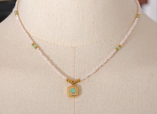 Pearl Crystal Bead Pendant