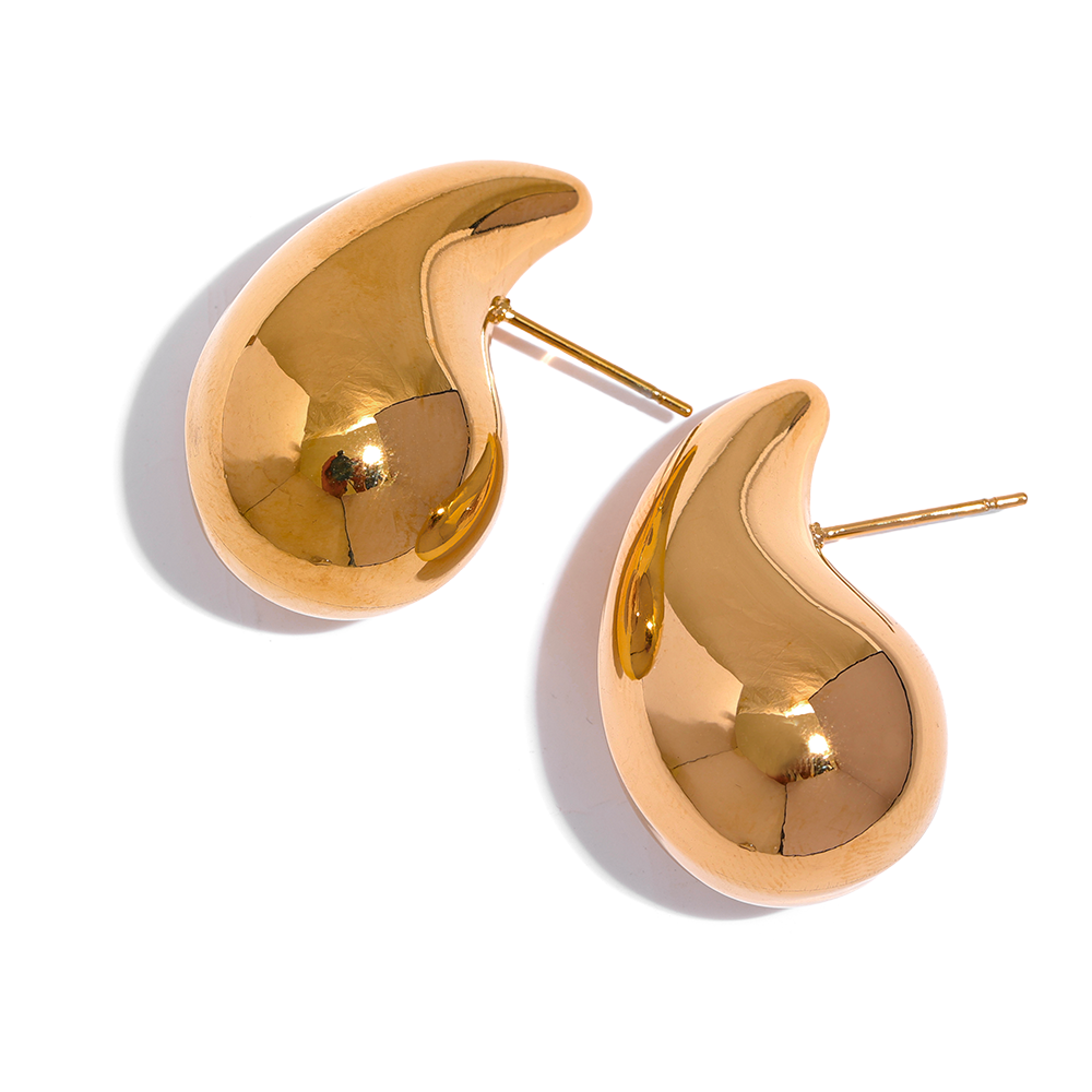 Chunky Water Drop Studs