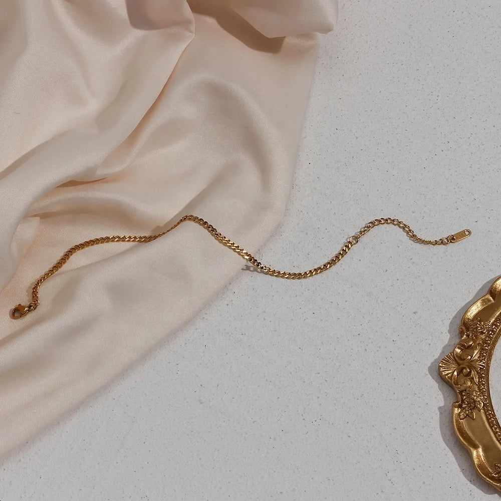 Classic Gold Cuban Anklet