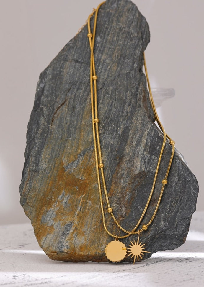 Star Round Pendant Necklace