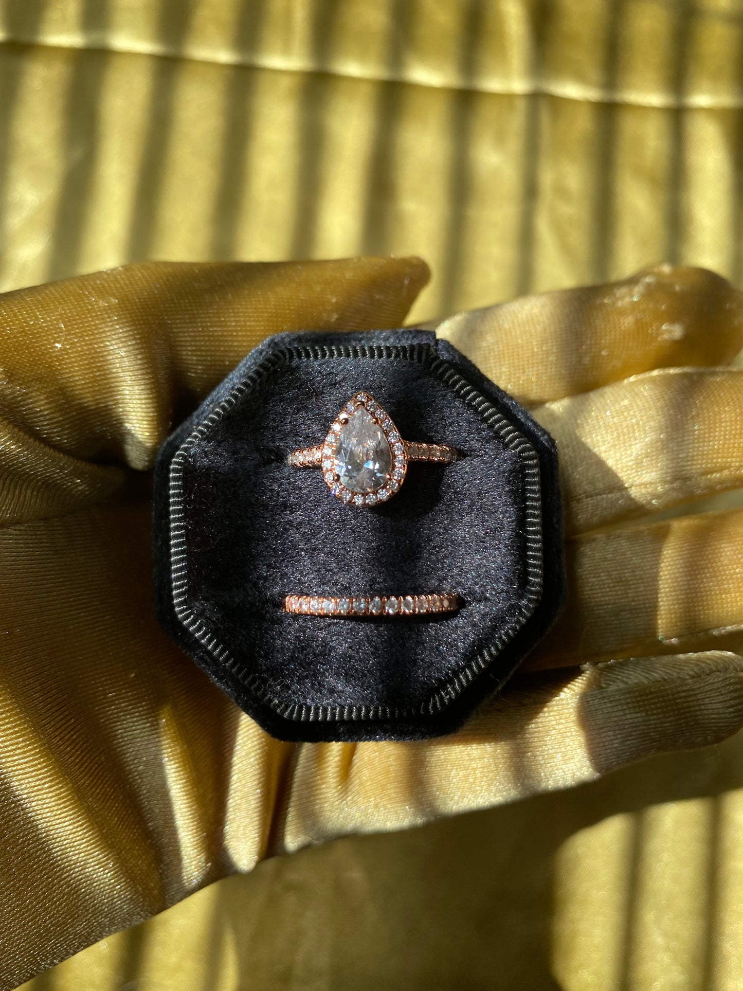 Gold .925 3Ct Halo Ring