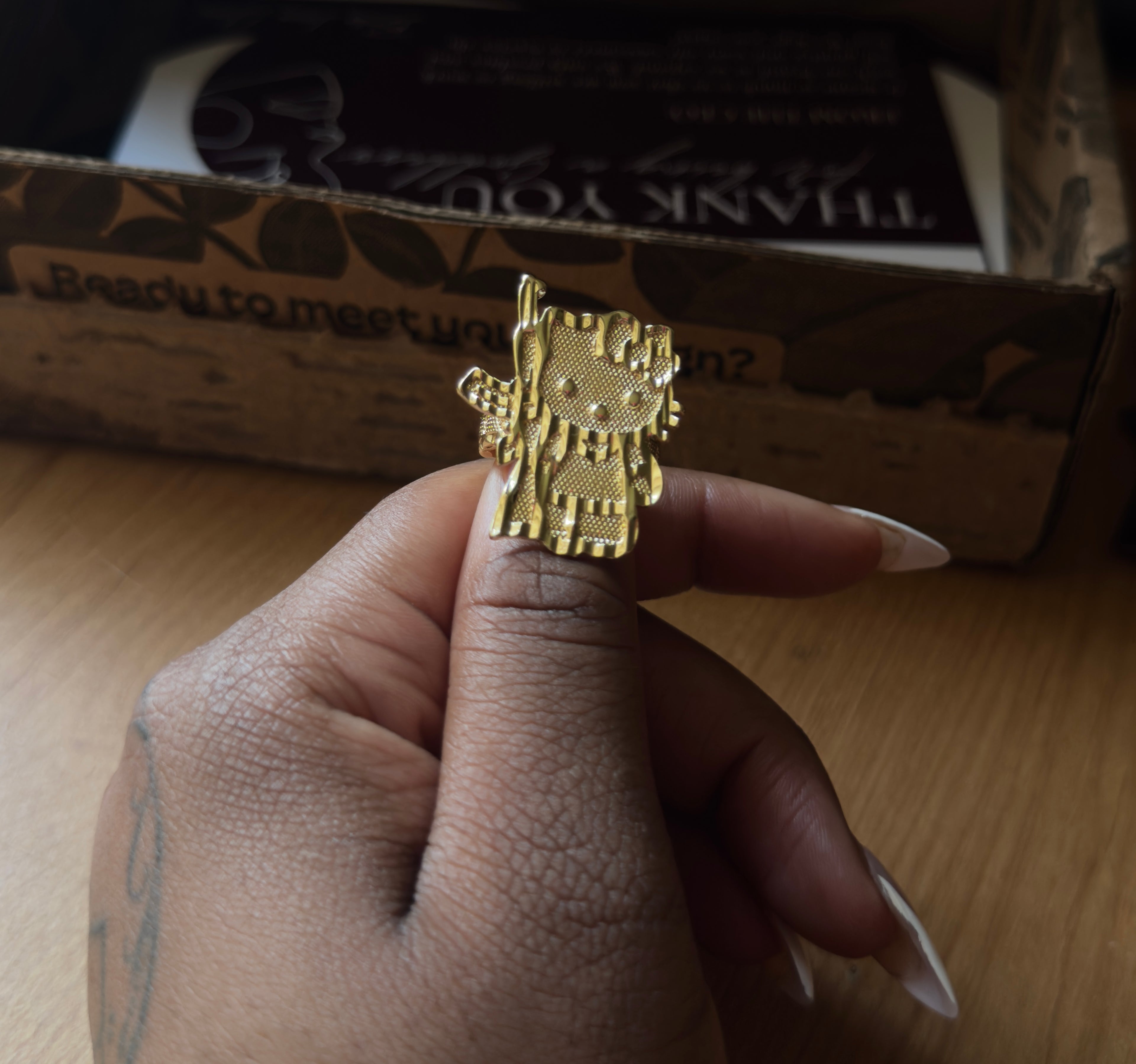 Hello Kitty Gun Ring