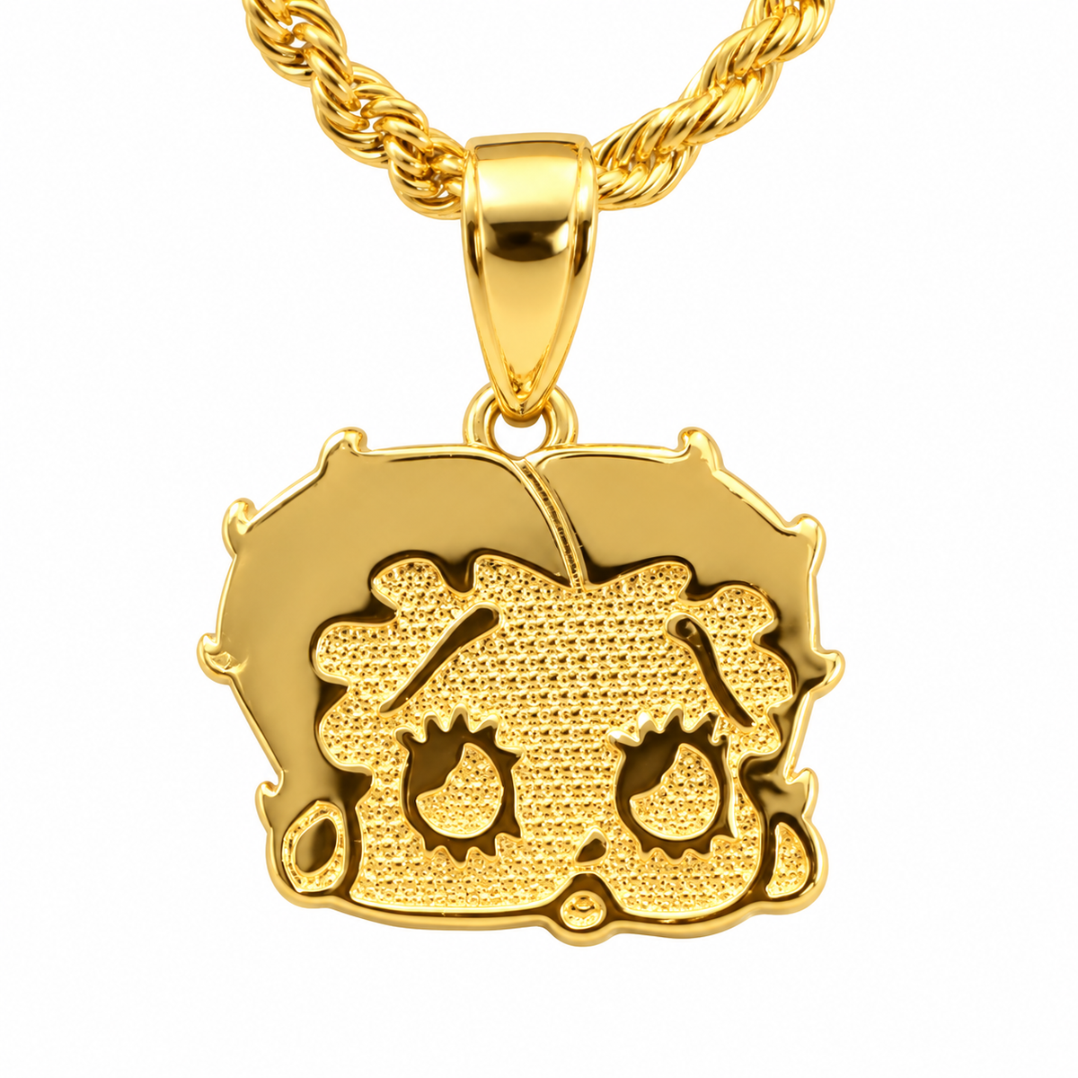 Betty Boop Face Necklace