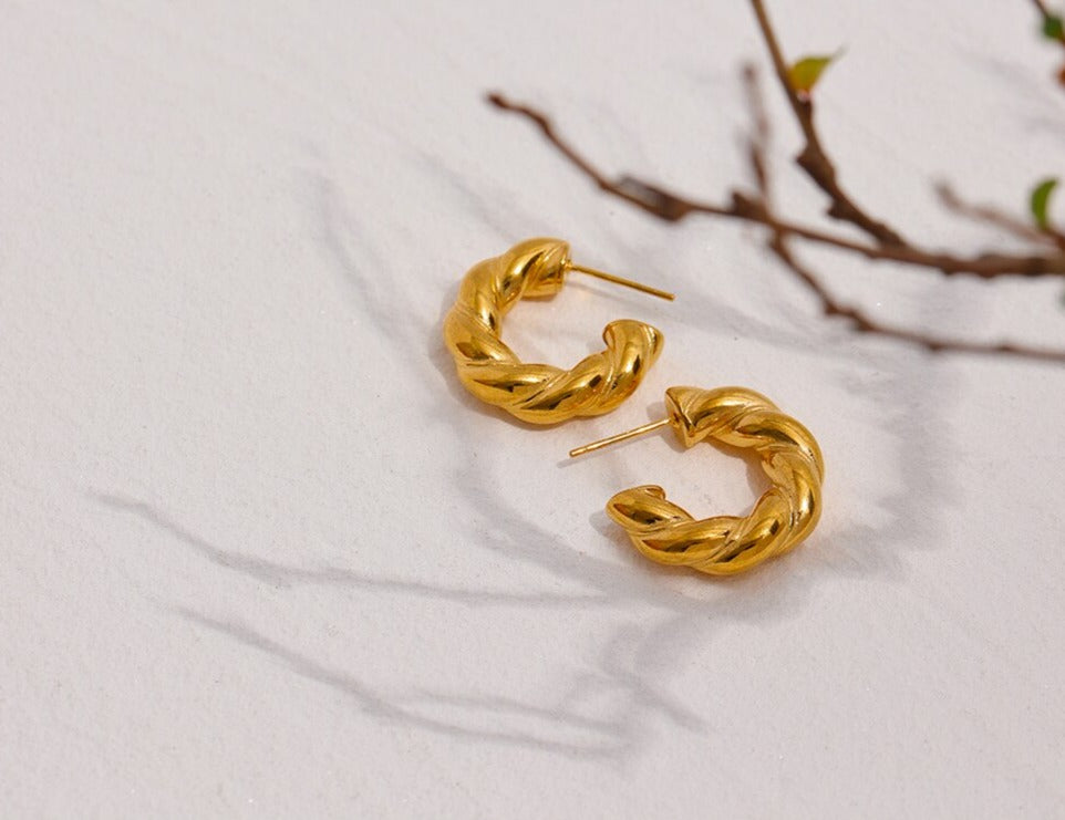 Twisted Chunky Hoops