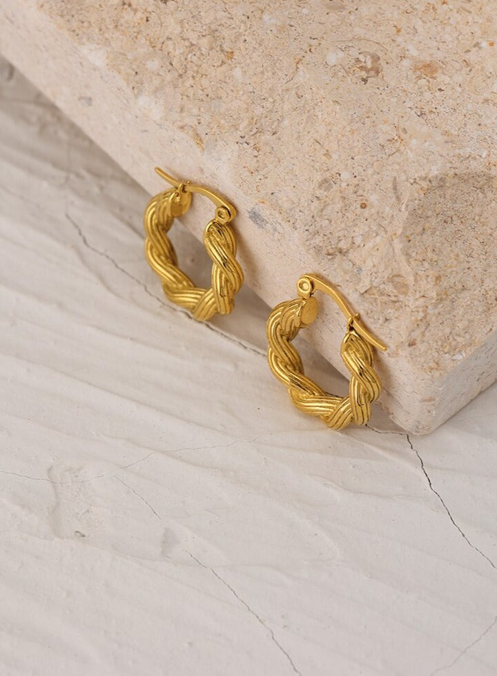 Twist Hoop Earrings