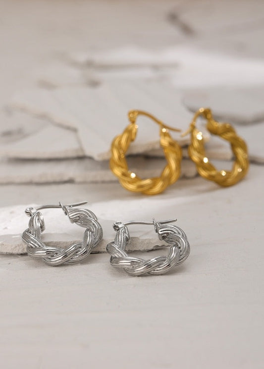 Twist Hoop Earrings