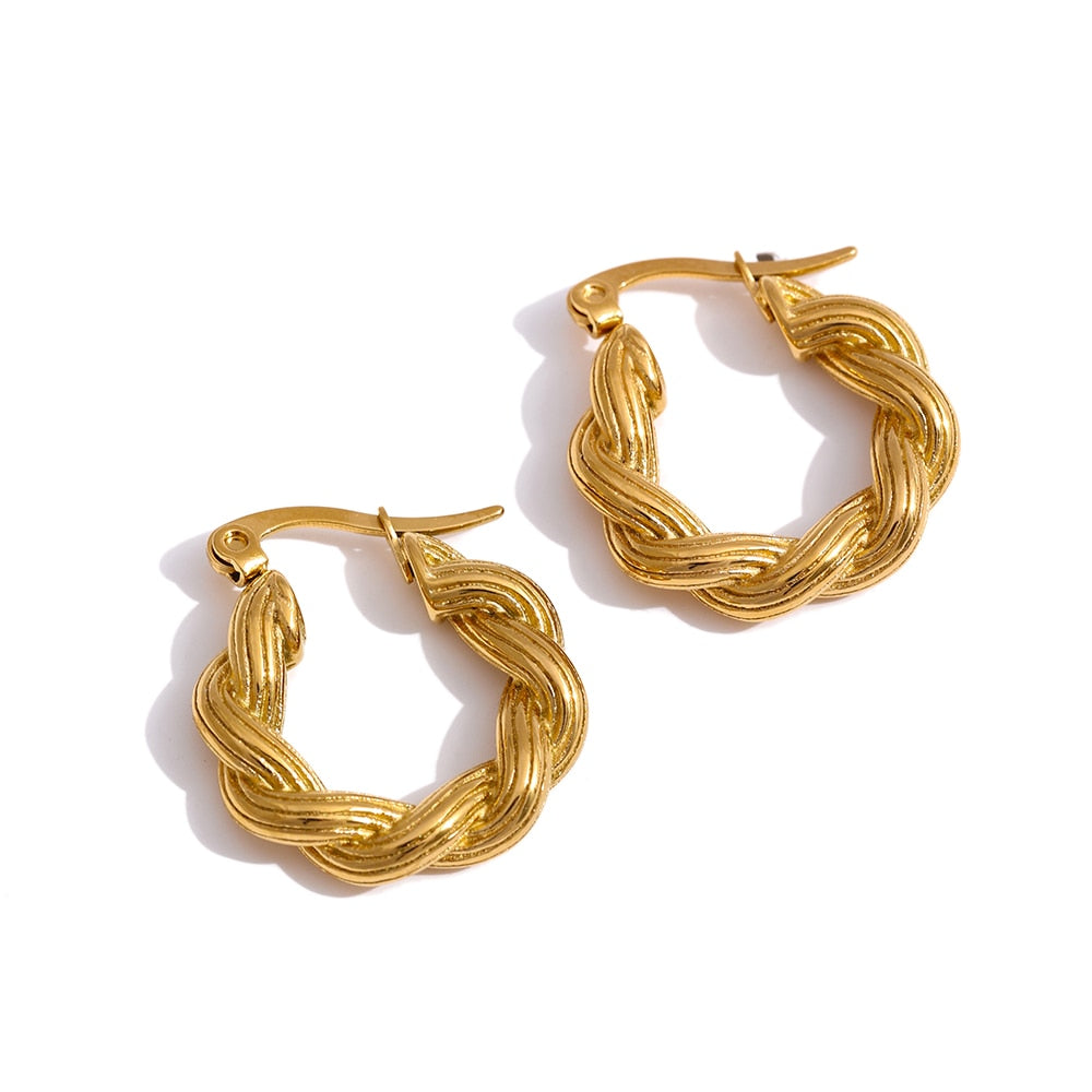 Twist Hoop Earrings