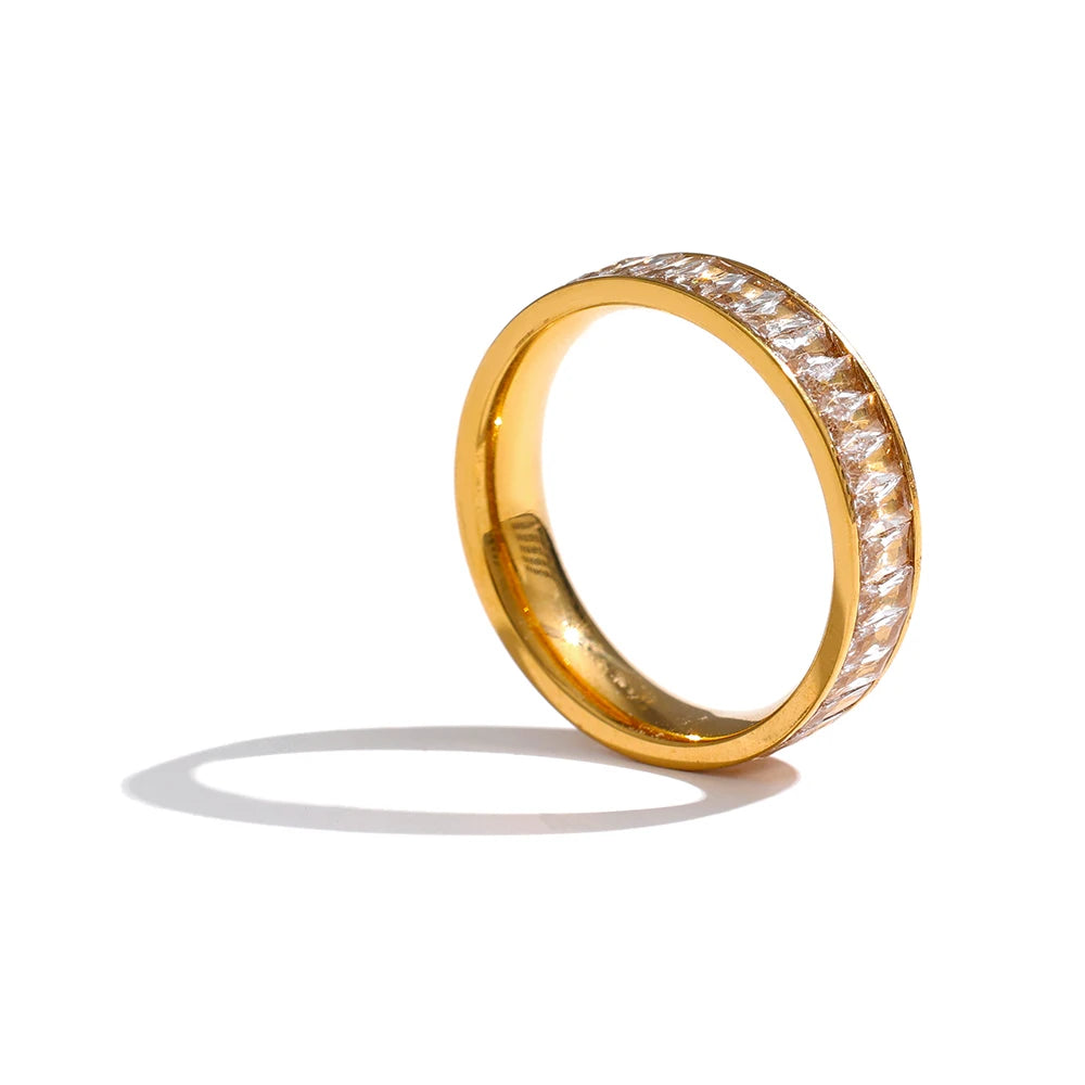 Gold Crystal Ring