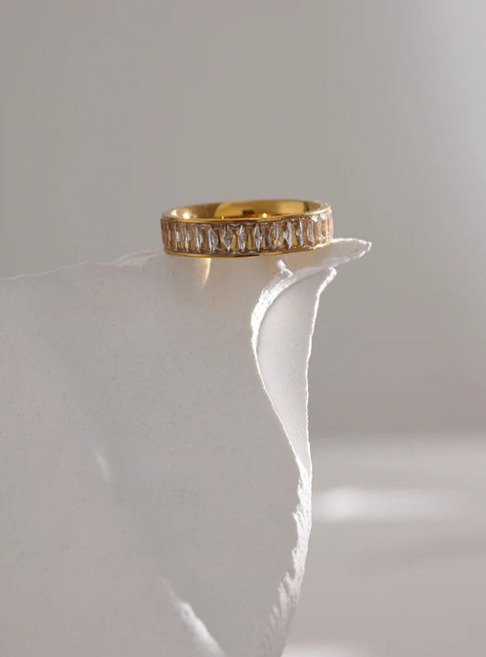Gold Crystal Ring