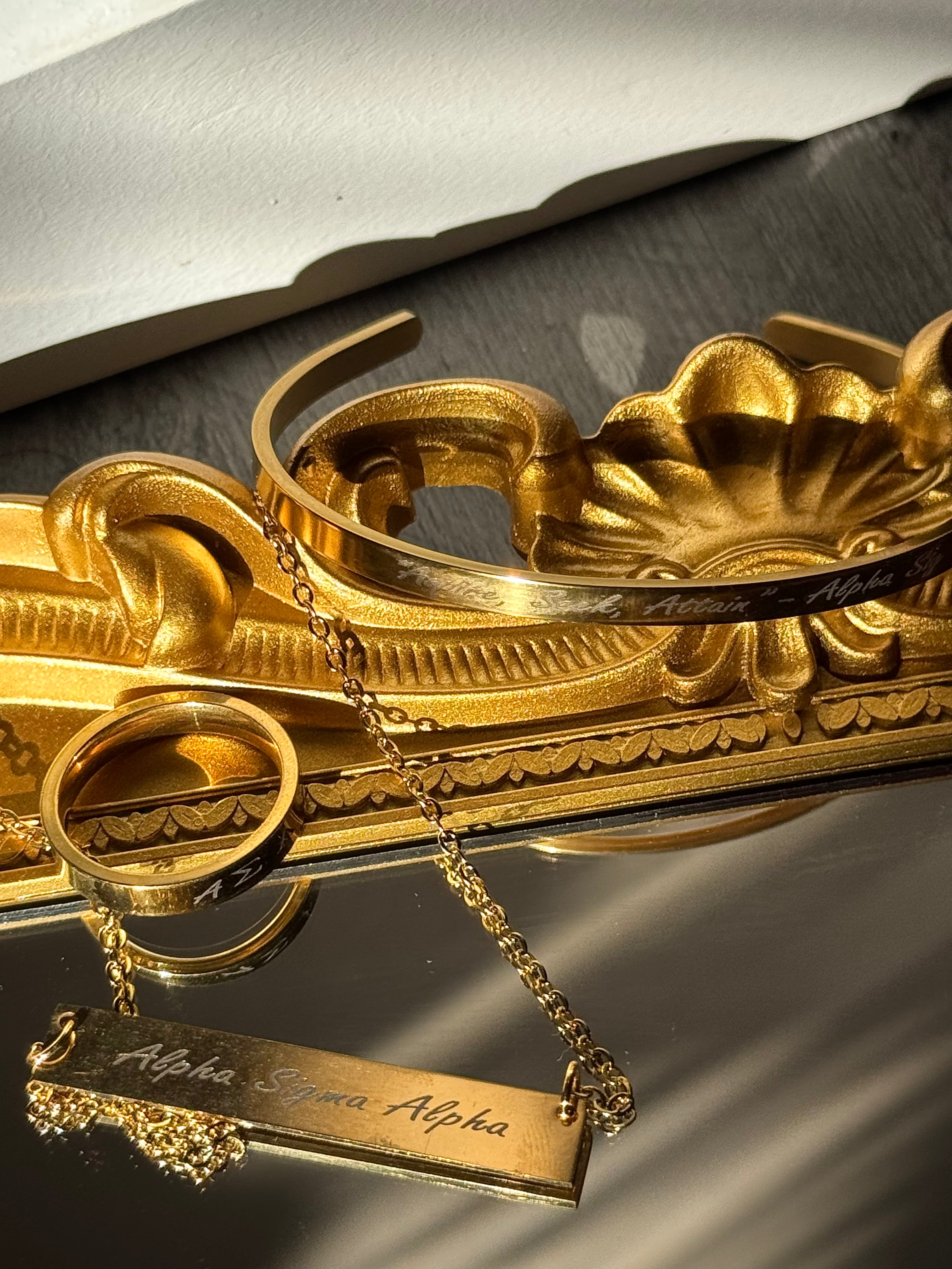 Customized Engraved Bar Necklace