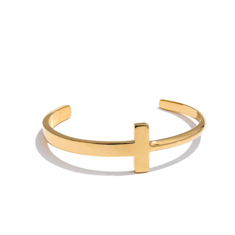 Cross Cuff Bracelet