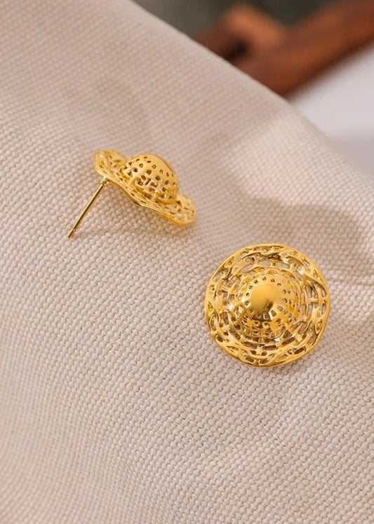 18k Gold Plated Stud
