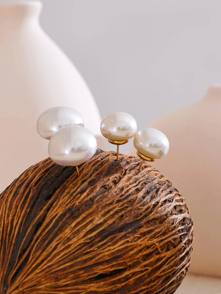 Simulated Pearl Studs