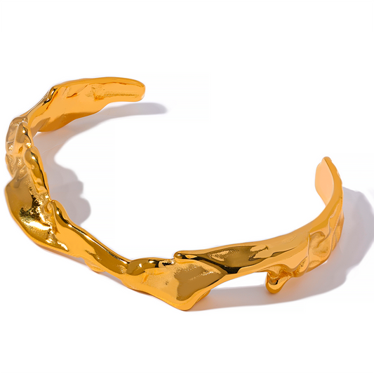 18K Irregular Open Cuff