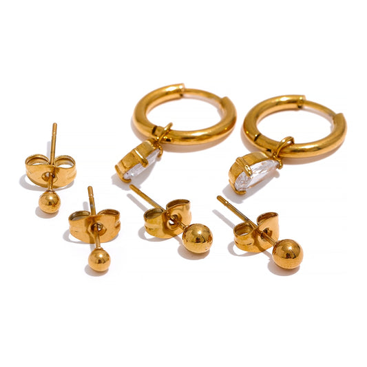 Dangle Earrings and Stud Set