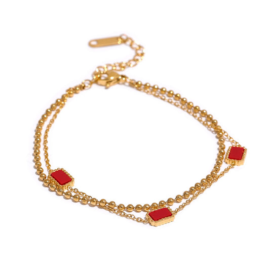 Square Charm Anklet
