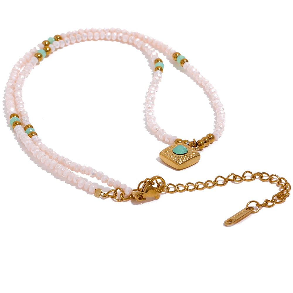 Pearl Crystal Bead Pendant