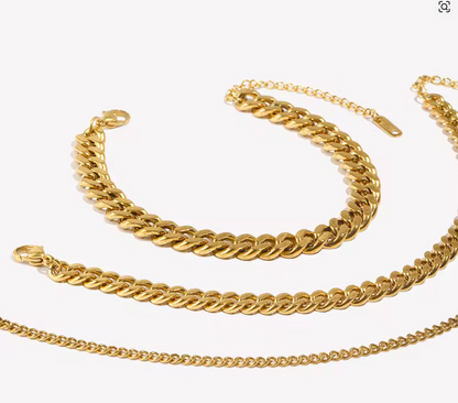 Classic Gold Cuban Anklet