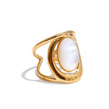 Natural Stone Adjustable Ring