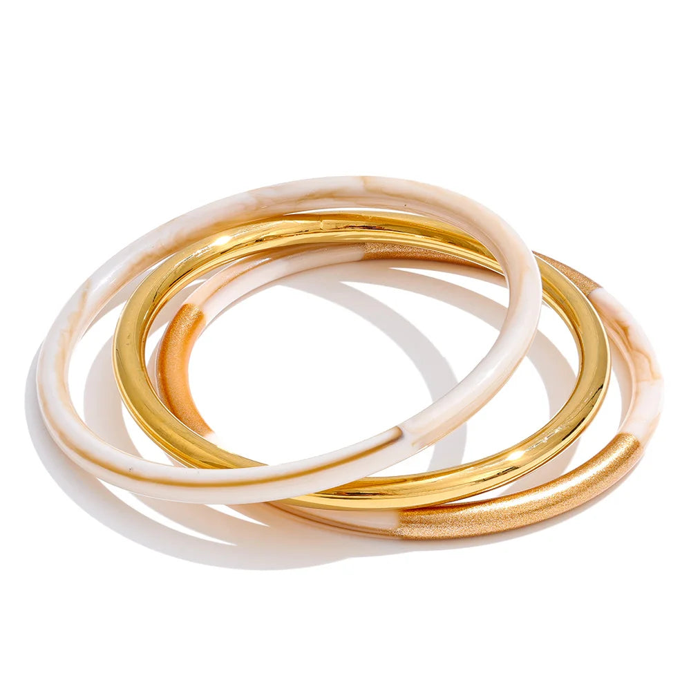 Resin Bangle Set of 3