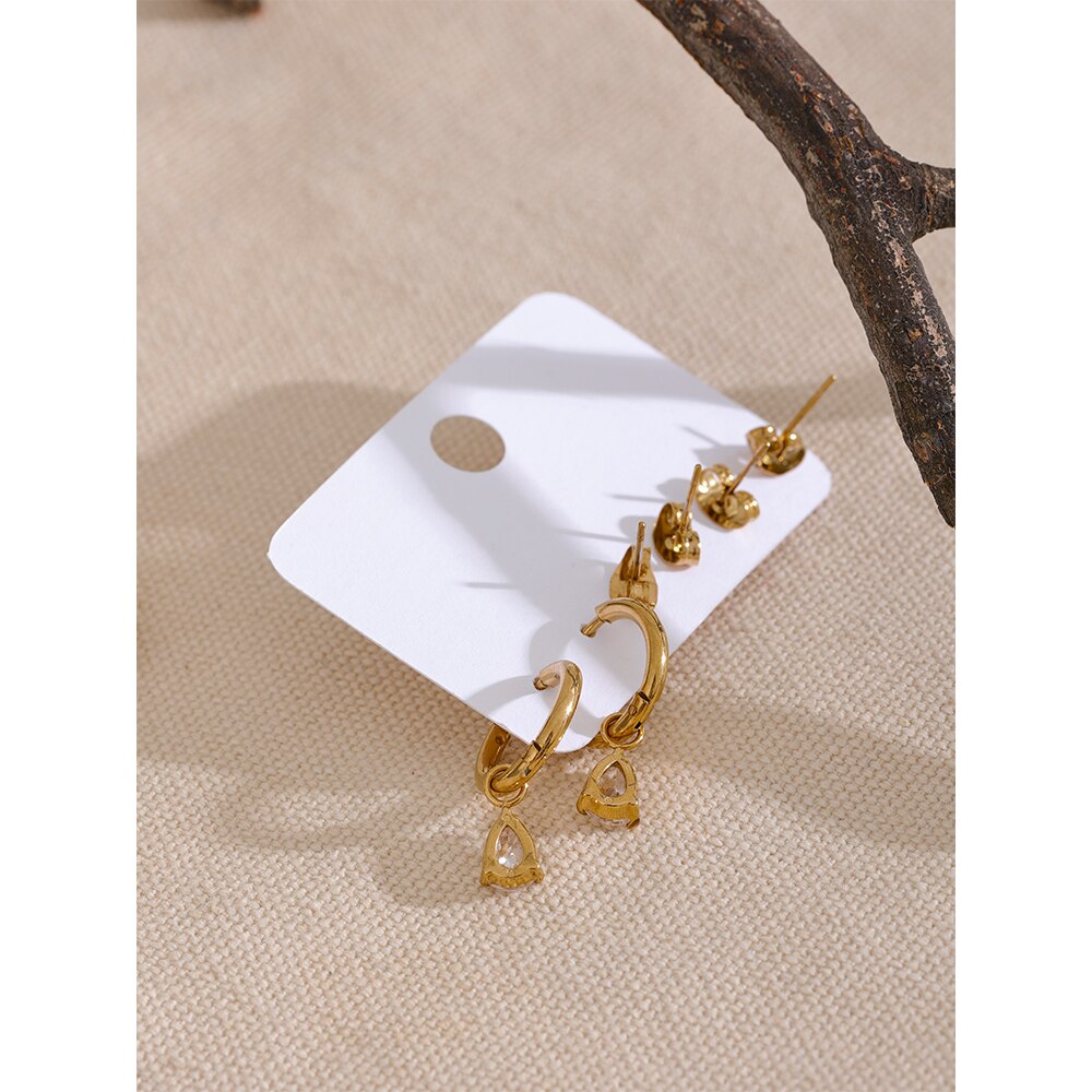 Dangle Earrings and Stud Set