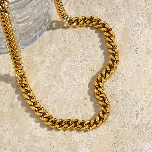 Fine 18K Gold Plated Cuban Chain