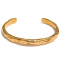 Textured Gold Bangle