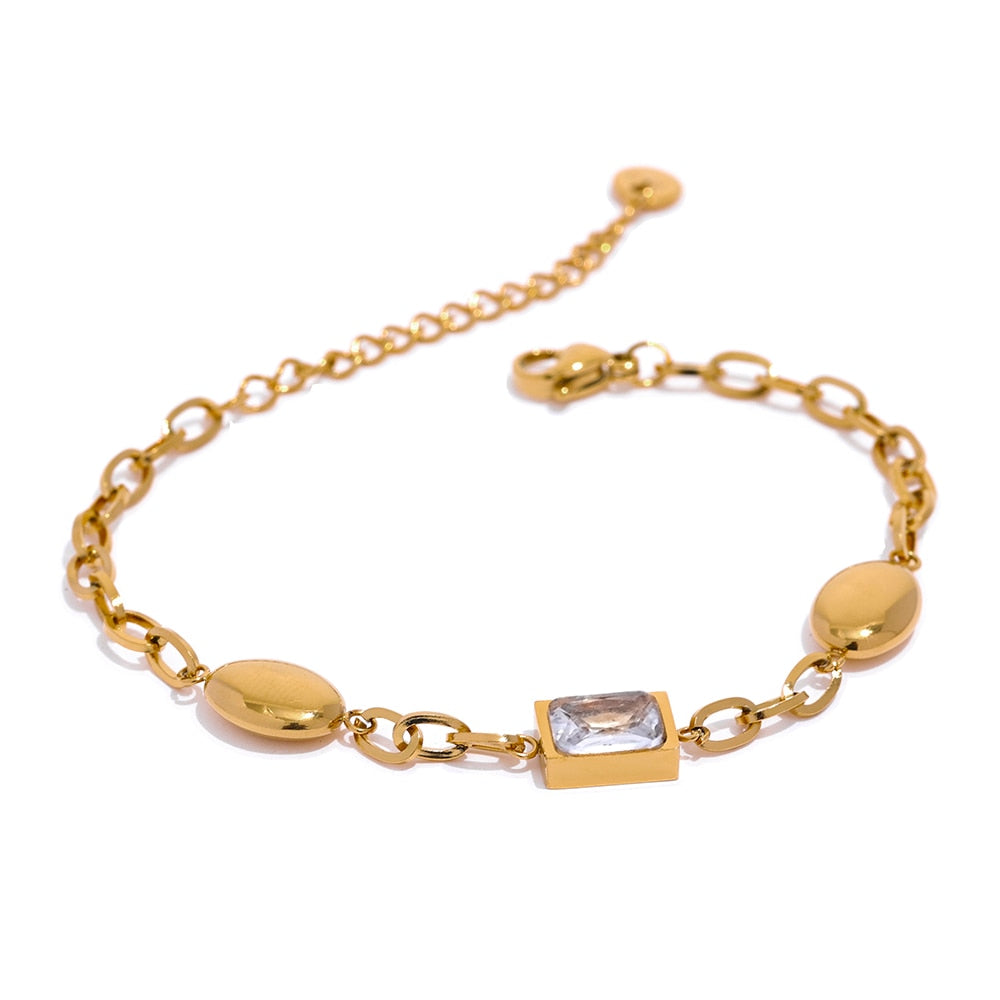 Linked Cubic Bracelet