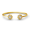 Moissanite Flower Bangles
